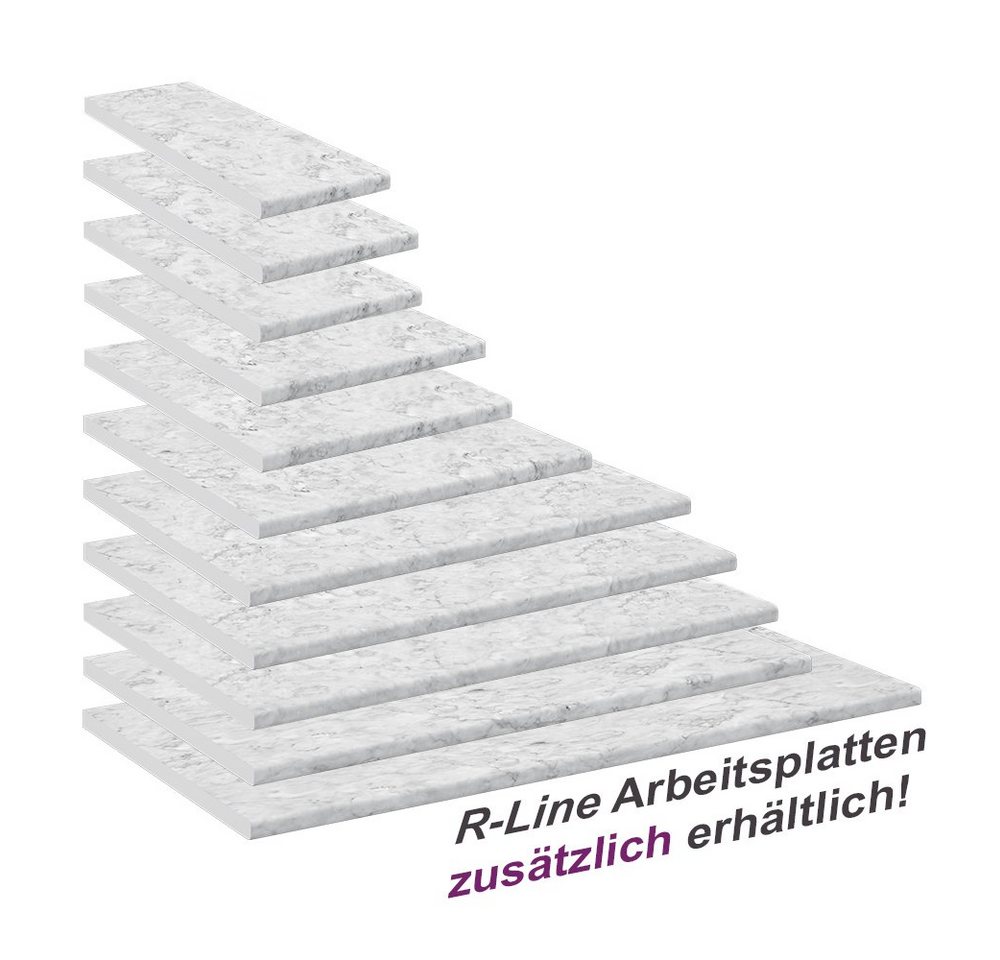 Vicco Unterschrank R-Line, Marmor Weiß, 45 cm (1-St) – Bild 4 von 4