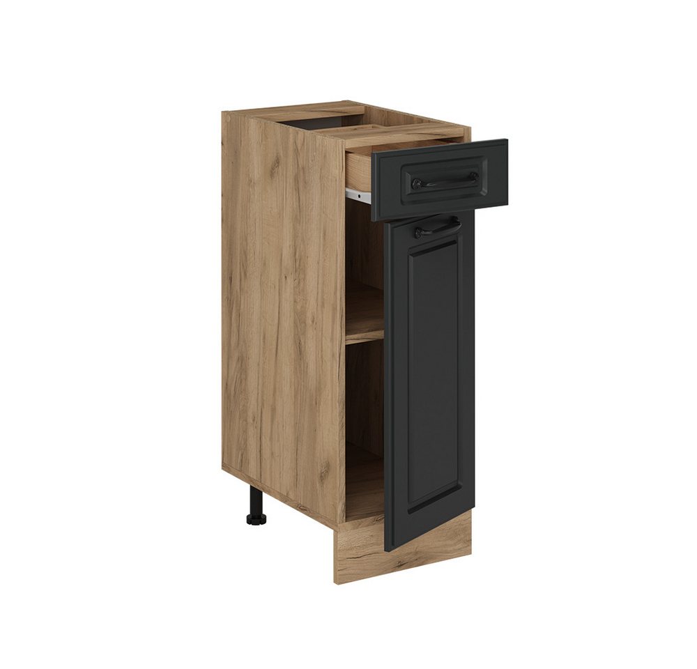 Vicco Unterschrank R-Line, Anthrazit Landhaus/Goldkraft Eiche, 30 cm ohne Arbeitsplatte (1-St) – Bild 4 von 4