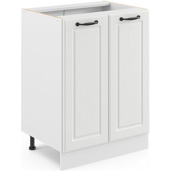 Vicco Unterschrank R-Line, Weiß Landhaus/Weiß, 60 cm ohne Arbeitsplatte (1-St)