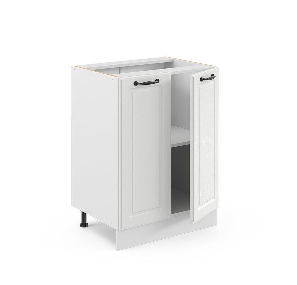 Vicco Unterschrank R-Line, Weiß Landhaus/Weiß, 60 cm ohne Arbeitsplatte (1-St) – Bild 4 von 5