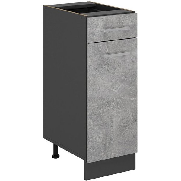 Vicco Unterschrank R-Line, Beton/Anthrazit, 30 cm ohne Arbeitsplatte (1-St)