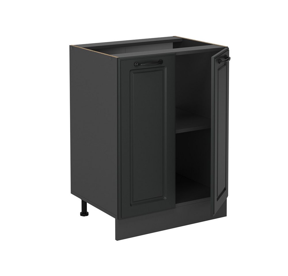 Vicco Unterschrank R-Line, Anthrazit Landhaus/Anthrazit, 60 cm ohne Arbeitsplatte (1-St) – Bild 4 von 4