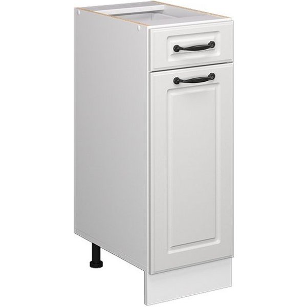 Vicco Unterschrank R-Line, Weiß Landhaus/Weiß, 30 cm ohne Arbeitsplatte (1-St)