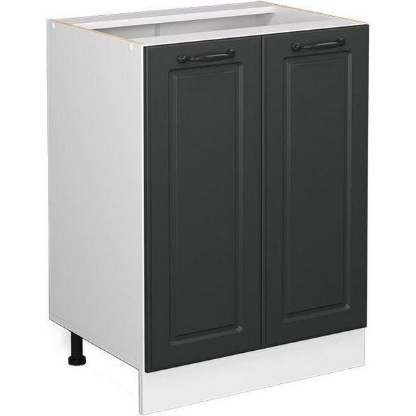 Vicco Unterschrank R-Line, Anthrazit Landhaus/Weiß, 60 cm ohne Arbeitsplatte (1-St)