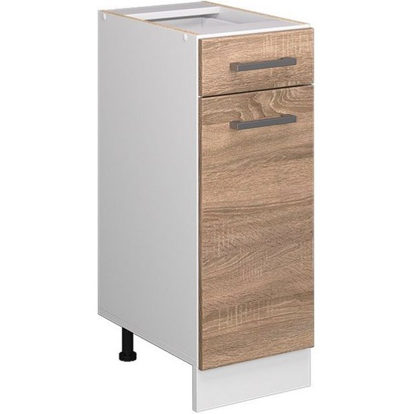 Vicco Unterschrank R-Line, Sonoma/Weiß, 30 cm ohne Arbeitsplatte (1-St)