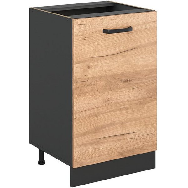 Vicco Unterschrank R-Line, Goldkraft Eiche/Anthrazit, 50 cm ohne Arbeitsplatte (1-St)