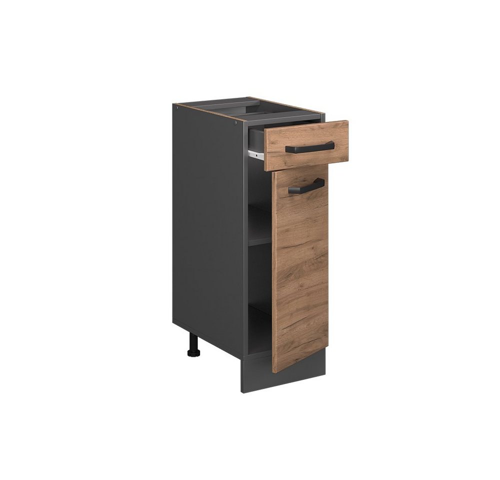 Vicco Unterschrank R-Line, Goldkraft Eiche/Anthrazit, 30 cm ohne Arbeitsplatte (1-St) – Bild 4 von 5