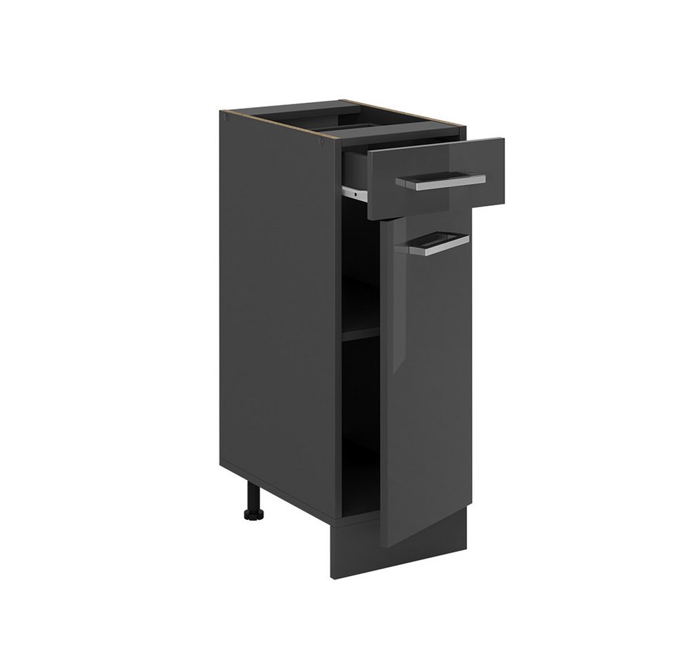 Vicco Unterschrank R-Line, Anthrazit Hochglanz/Anthrazit, 30 cm ohne Arbeitsplatte (1-St) – Bild 4 von 4