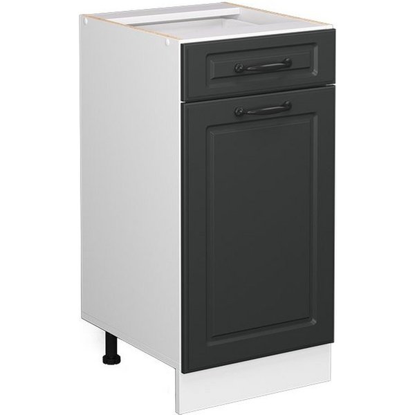 Vicco Unterschrank R-Line, Anthrazit Landhaus/Weiß, 40 cm ohne Arbeitsplatte (1-St)