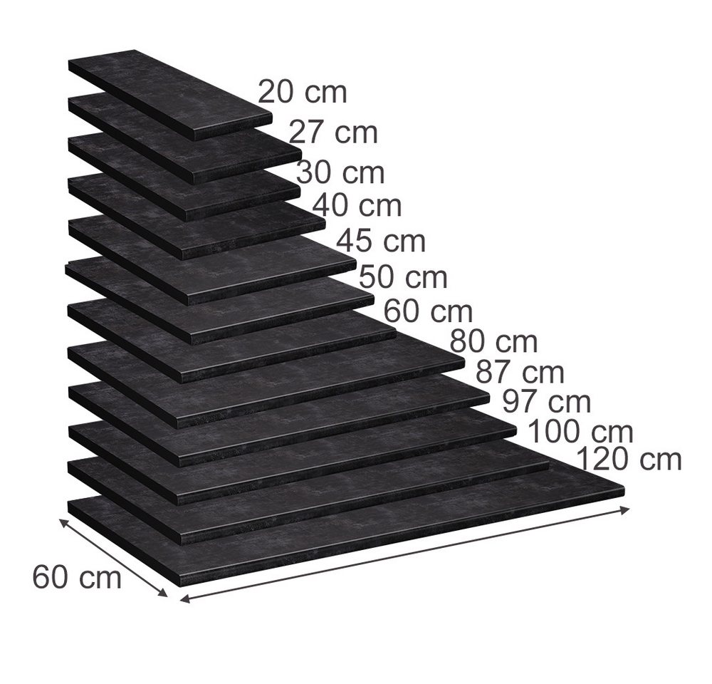 Vicco Unterschrank R-Line, Anthrazit, 100 cm (1-St) – Bild 3 von 4
