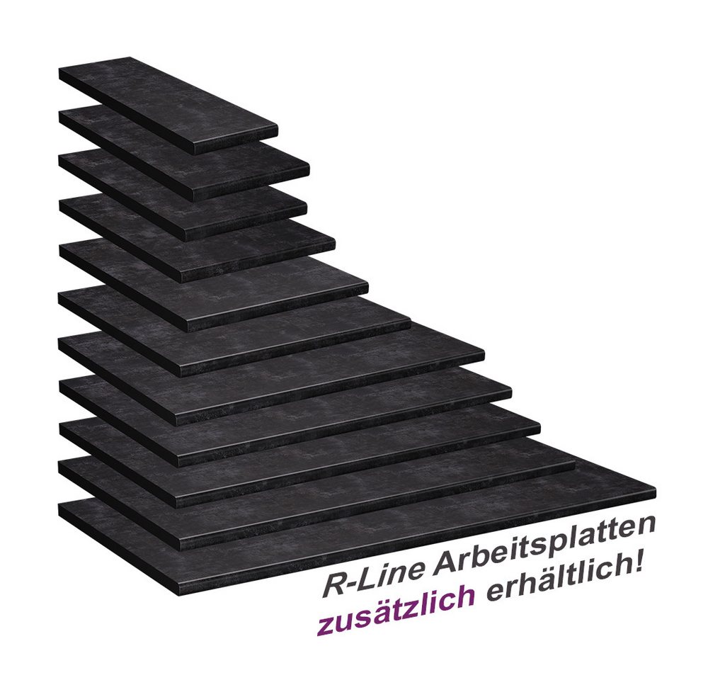 Vicco Unterschrank R-Line, Anthrazit, 100 cm (1-St) – Bild 4 von 4