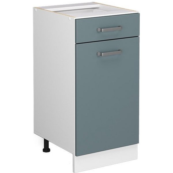 Vicco Unterschrank R-Line, Blau-Grau/Weiß, 40 cm ohne Arbeitsplatte (1-St)