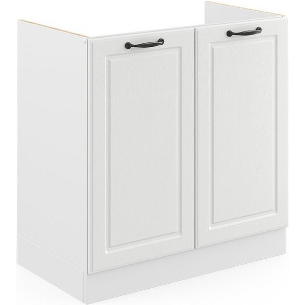 Vicco Unterschrank R-Line, Weiß Landhaus/Weiß, 80 cm ohne Arbeitsplatte (1-St)