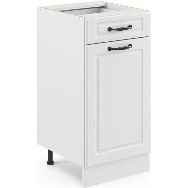 Vicco Unterschrank R-Line, Weiß Landhaus/Weiß, 40 cm ohne Arbeitsplatte (1-St)