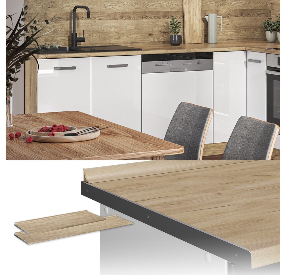 Vicco Unterschrank R-Line, Goldkraft Eiche, 160 cm (1-St) – Bild 2 von 4
