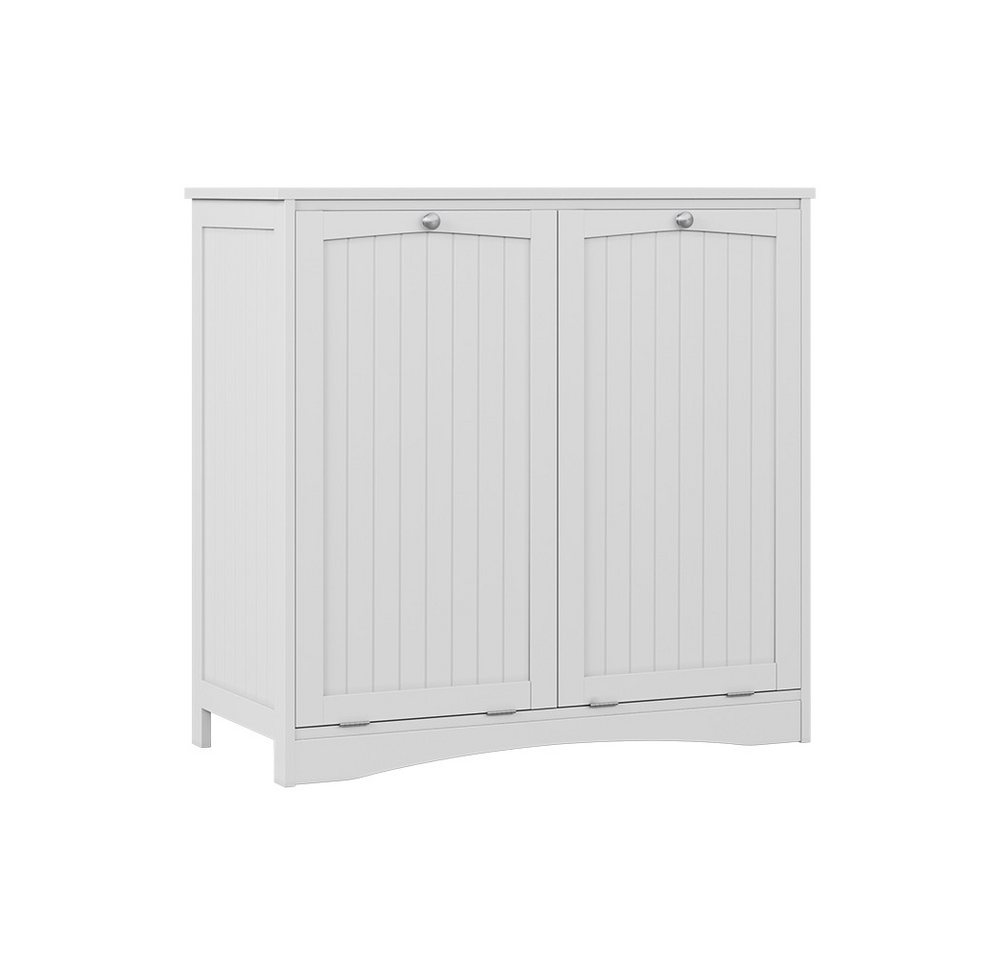 Vicco Wäscheschrank Bianco, Weiß, 83 x 80 cm mit 2 Wäschekörben (1-St) – Bild 2 von 5