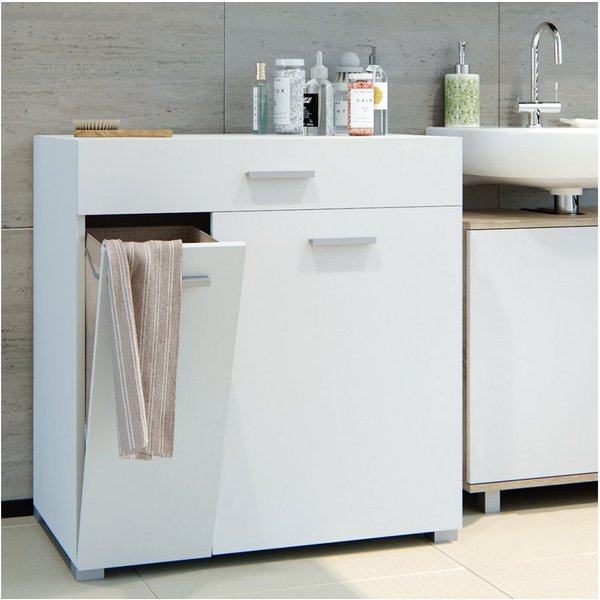Vicco Wäscheschrank Matteo, Weiß, 75 x 78.5 cm (1-St)