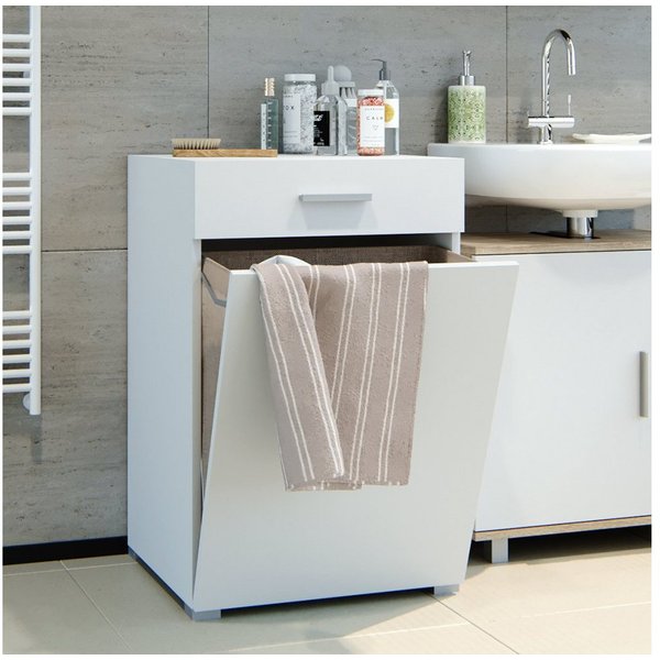 Vicco Wäscheschrank Matteo, Weiß, 50 x 78.5 cm (1-St)