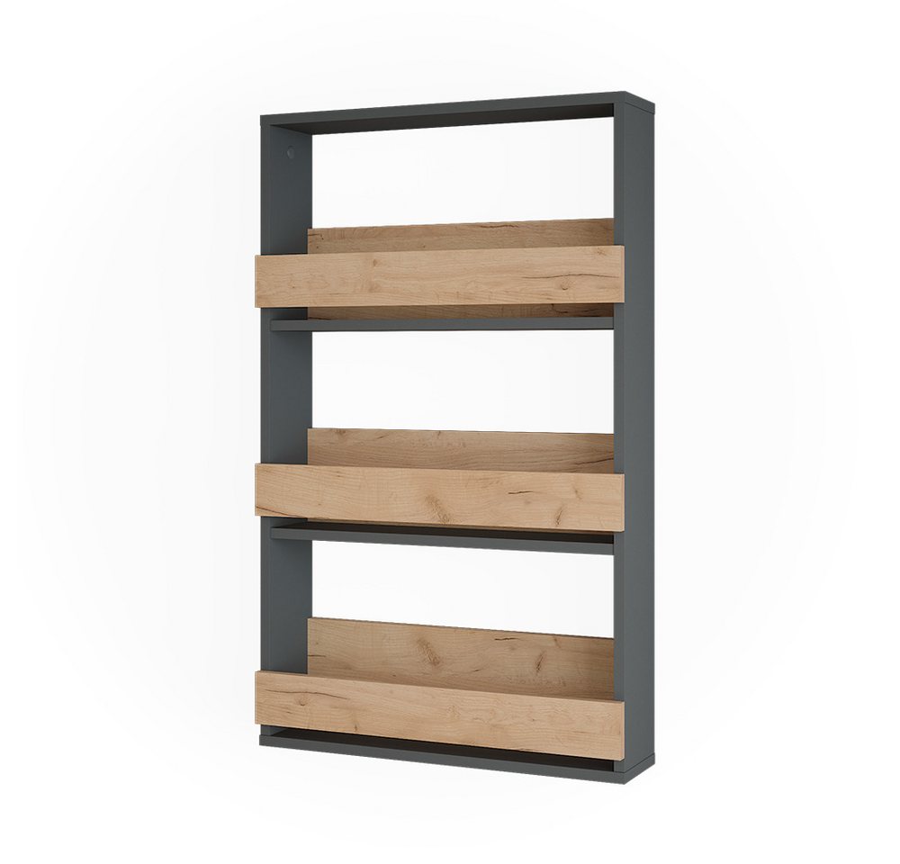 Vicco Weinregal Repose, Goldkraft Eiche/Anthrazit, 60 x 98 cm, 1-tlg. – Bild 2 von 5