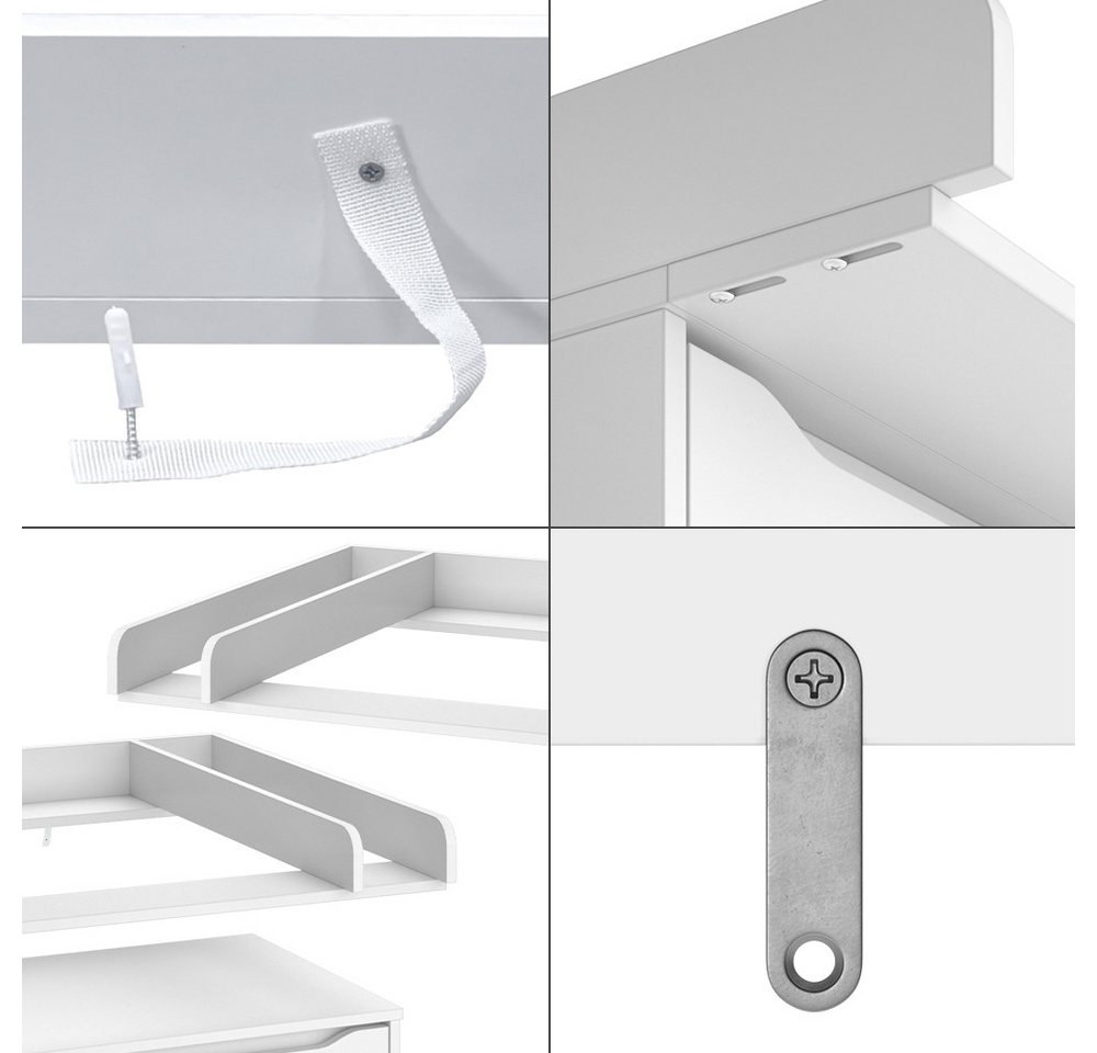 Vicco Wickelaufsatz Wicko, Weiß, 80 x 76 cm mit Teilung – Bild 5 von 5