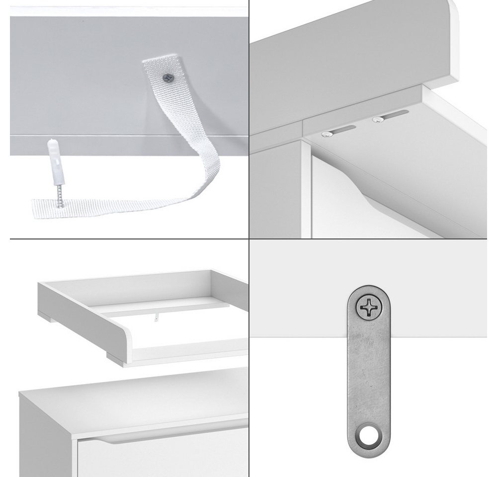 Vicco Wickelaufsatz Wicko, Weiß, 60 x 76 cm – Bild 5 von 5