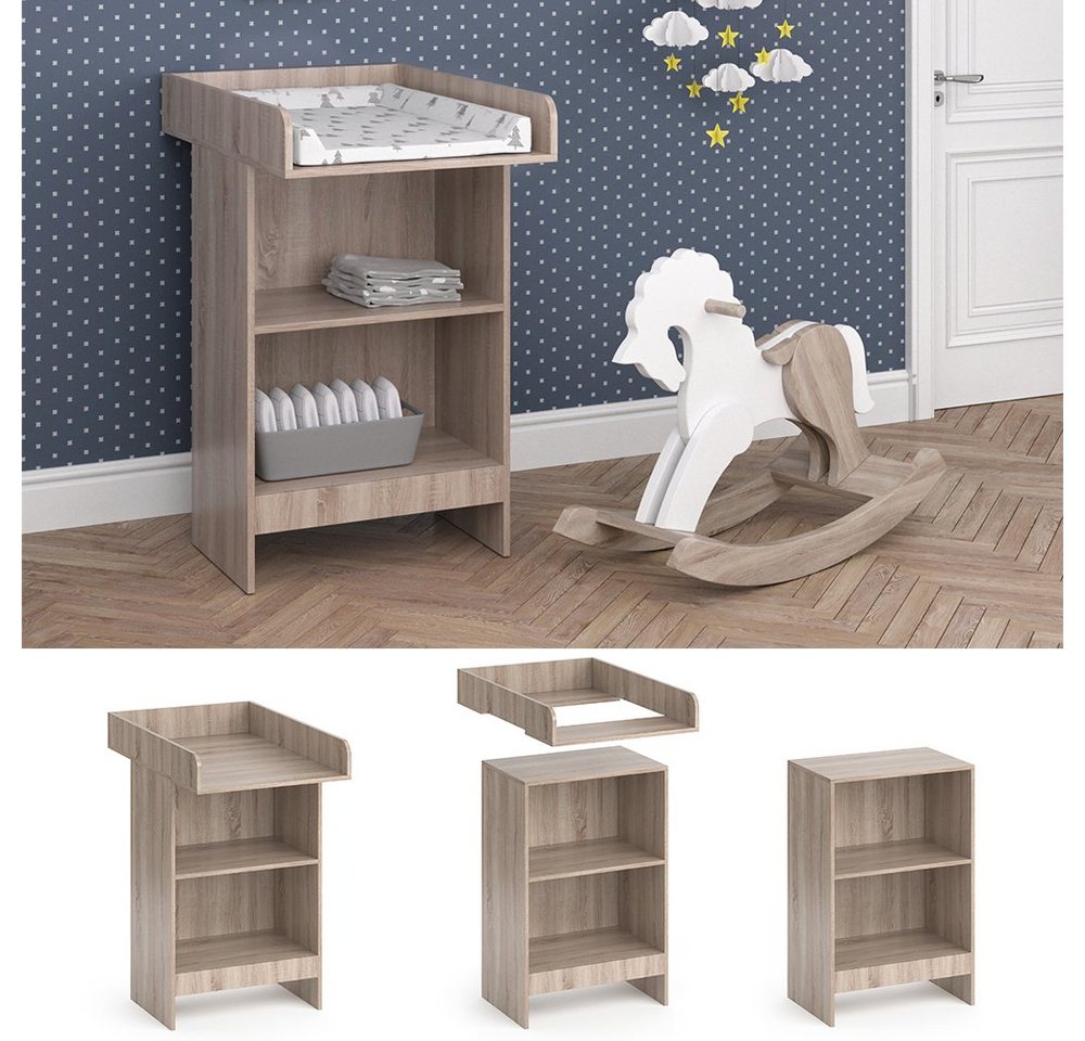 Vicco Wickelkommode Leo, Sonoma, 60 x 103 cm – Bild 2 von 5
