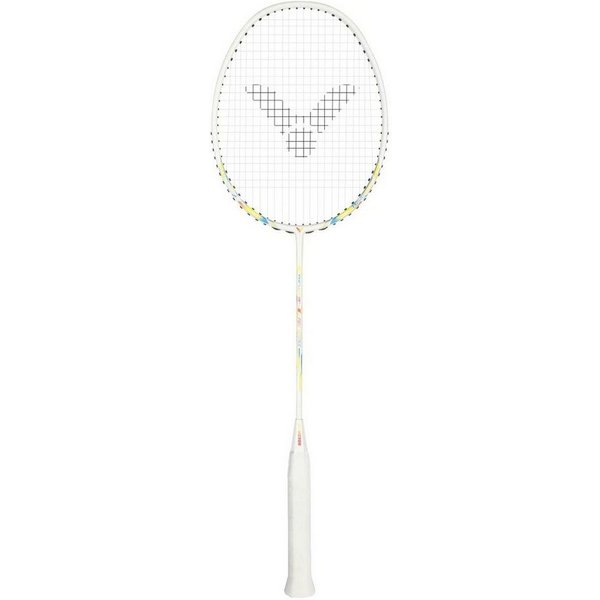 VICTOR Badmintonschläger Thruster K Fire Works A 78g/kopflastig/flexibel 2025 weiss, Gewichtsklasse: 5U/G5