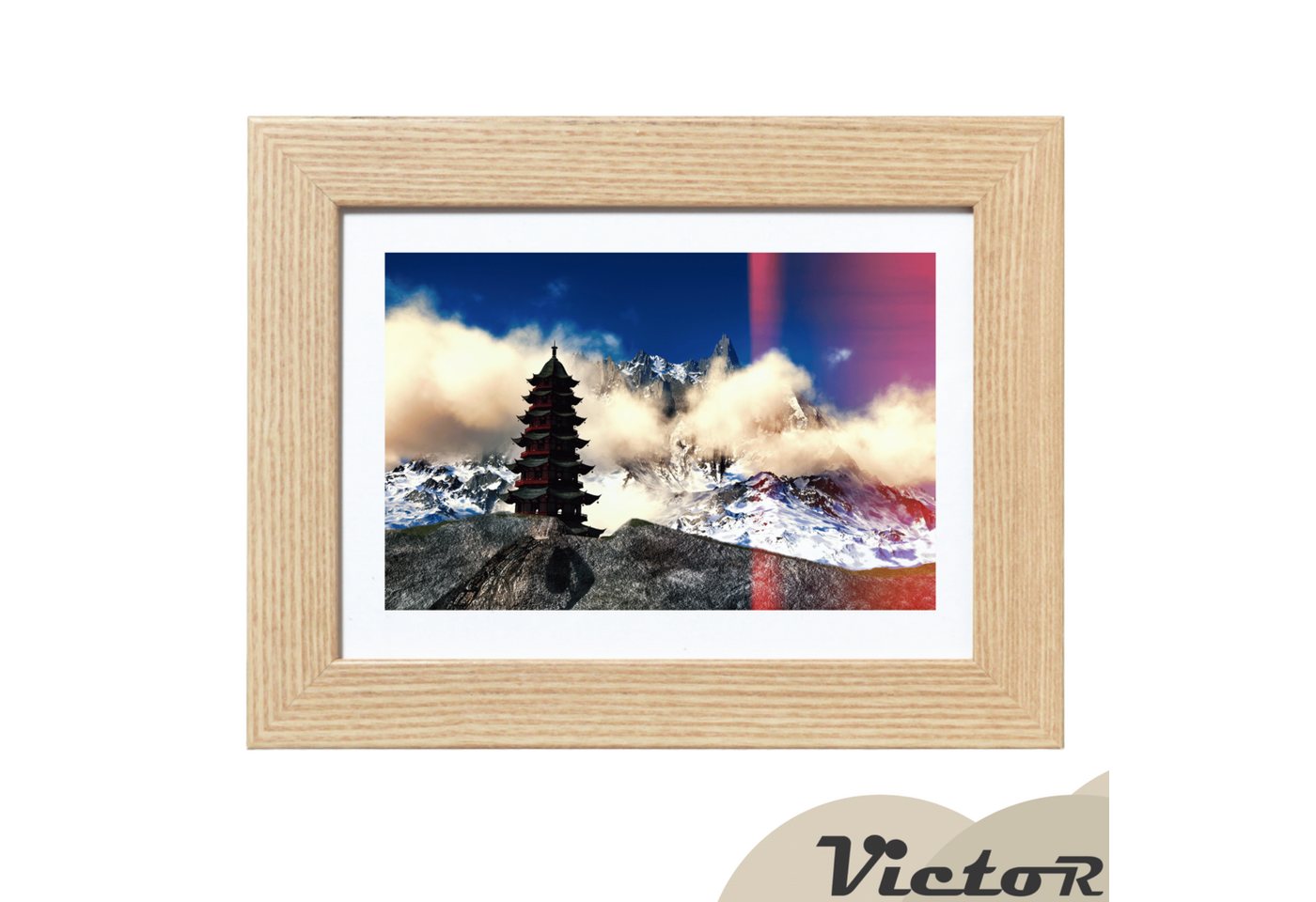 Victor (Zenith) Bilderrahmen Richter, Bilderrahmen Beige 13x18 cm mit 10x15 cm Passepartout, Holz – Bild 4 von 5