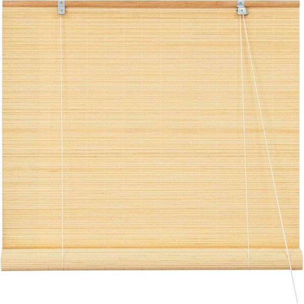 Rollo Bambusrollo, 40 x 130 cm, natur, Victoria M., verdunkelnd, ohne Bohren, freihängend, verschraubt, ohne Bohren, zum Schrauben
