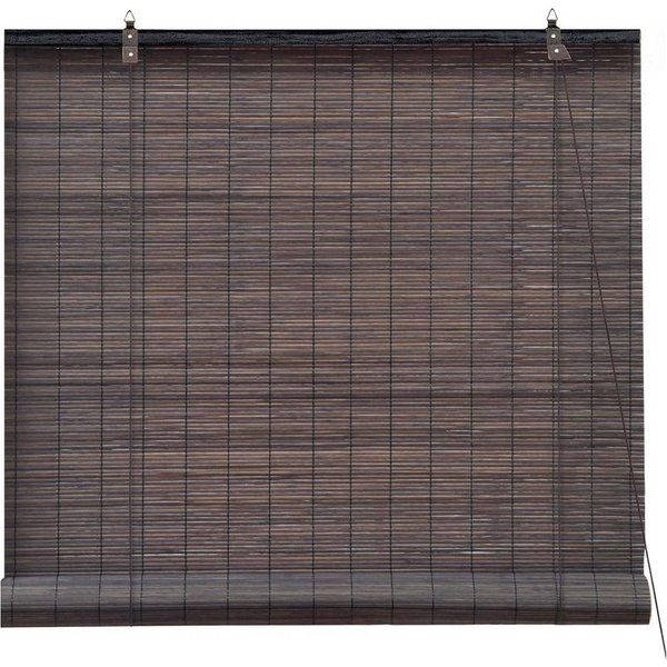 Rollo Bambusrollo Klemmfix, 40 x 130 cm, dunkelbraun, Victoria M., verdunkelnd, ohne Bohren, freihängend, Klemmfix, Klemmfix, Bambus