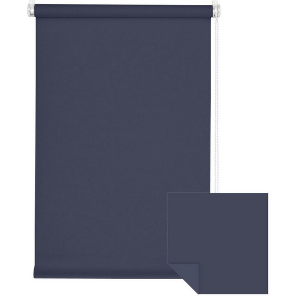 Verdunklungsrollo Klemmfix Tenebra Verdunkelungsrollo, 40 x 160 cm, dunkelblau, Victoria M., blickdicht, ohne Bohren, in Führungsschienen, Klemmfix, Verdunkelun