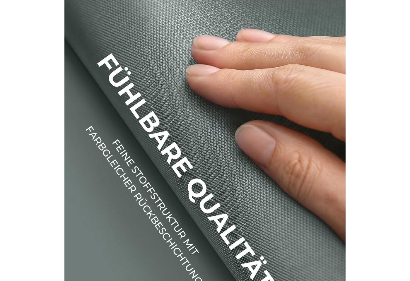 Verdunklungsrollo Klemmfix Tenebra Verdunkelungsrollo, 45 x 160 cm, grau, Victoria M., blickdicht, ohne Bohren, in Führungsschienen, Klemmfix, Verdunkelung, Mit – Bild 5 von 5