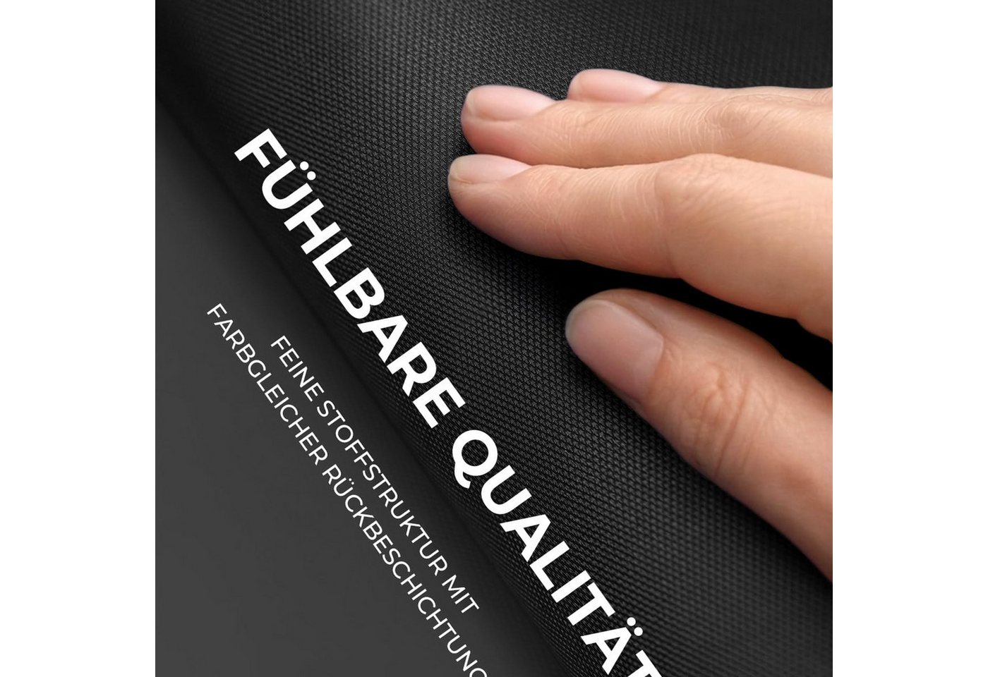 Verdunklungsrollo Klemmfix Tenebra Verdunkelungsrollo, 45 x 160 cm, schwarz, Victoria M., blickdicht, ohne Bohren, in Führungsschienen, Klemmfix, Verdunkelung,  – Bild 5 von 5