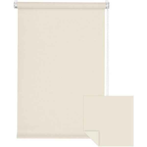 Verdunklungsrollo Klemmfix Tenebra Verdunkelungsrollo, 55 x 160 cm, cremeweiß, Victoria M., blickdicht, ohne Bohren, in Führungsschienen, Klemmfix, Verdunkelung