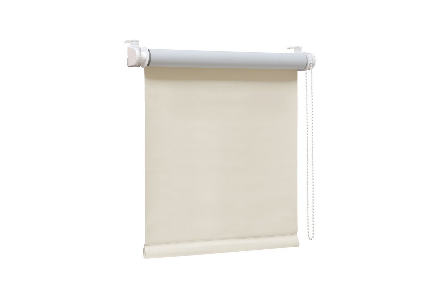 Verdunklungsrollo Klemmfix Tenebra Verdunkelungsrollo, 55 x 160 cm, cremeweiß, Victoria M., blickdicht, ohne Bohren, in Führungsschienen, Klemmfix, Verdunkelung – Bild 2 von 5
