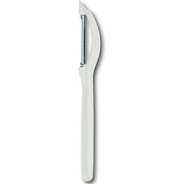 Victorinox Spargelschäler Universalschäler mit Pendelklinge, 2-seitig, Weiß, Limited Edition, Zackenschliff, ideal für Obst und Gemüse