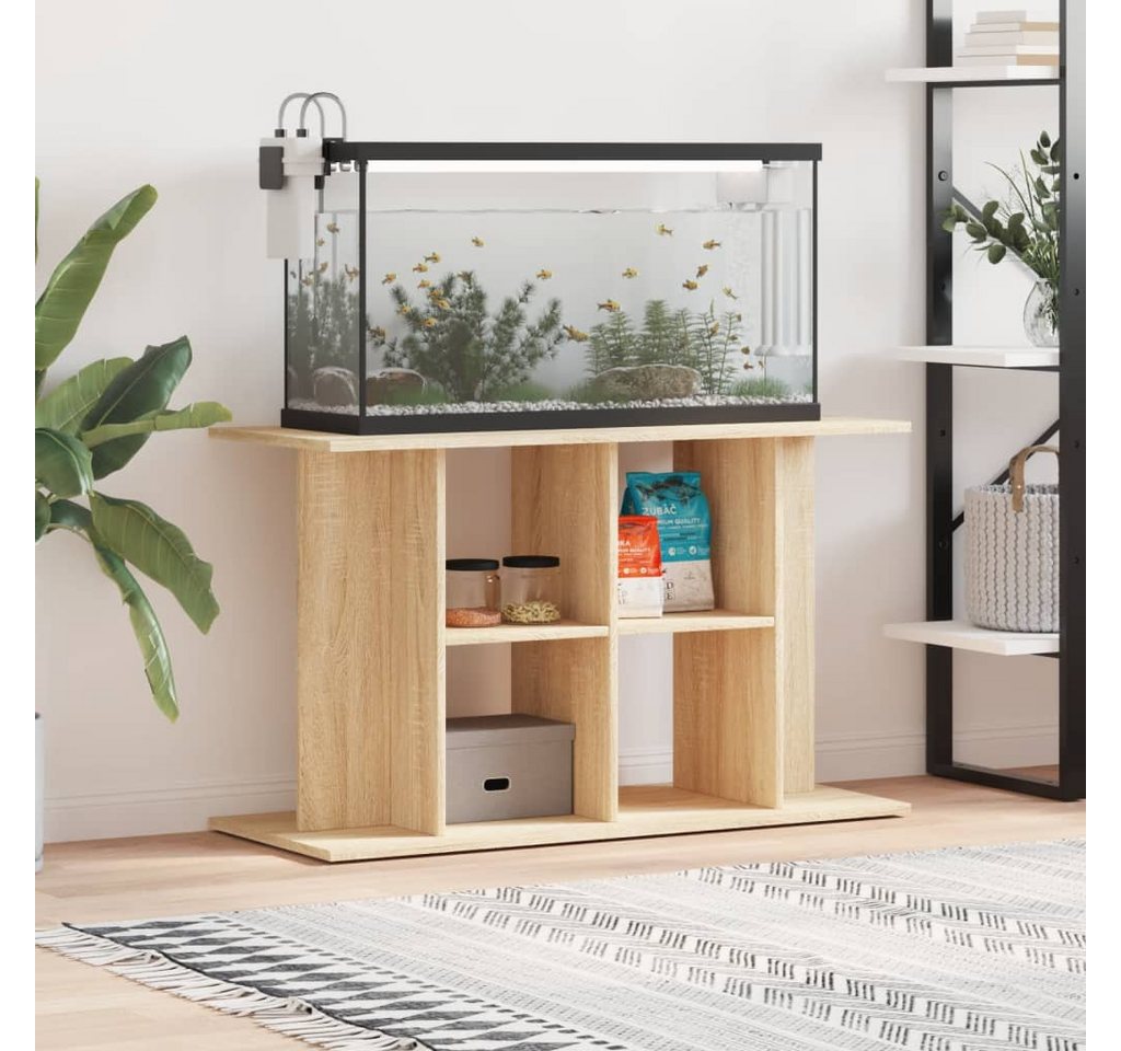 vidaXL Aquariumunterschrank Aquariumständer Sonoma-Eiche 100 x 40 x 60 cm Holzwerkstoff – Bild 2 von 5