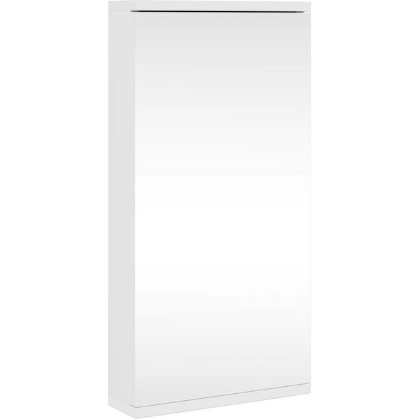 vidaXL Badezimmerspiegelschrank Eck-Spiegelschrank Weiß 30x24x60 cm (1-St)