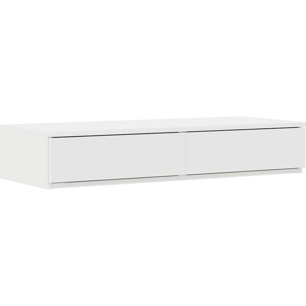vidaXL Bett Bettschubladen Weiß 80 x 36,5 x 16,5 cm Holzwerkstoff (1-tlg)