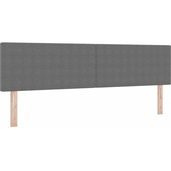 vidaXL Bett Kopfteil Hellgrau 180 cm Cordstoff (1-tlg)