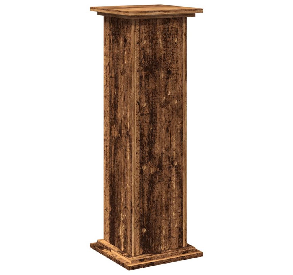 vidaXL Blumenständer Postament mit Stauraum Altholz-Optik 31x30x90 cm Holzwerkstoff (1 St) – Bild 5 von 5