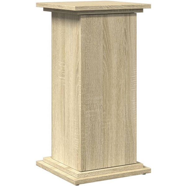 vidaXL Blumenständer Postament mit Stauraum Sonoma-Eiche 31x30x60 cm Holzwerkstoff (1 St)
