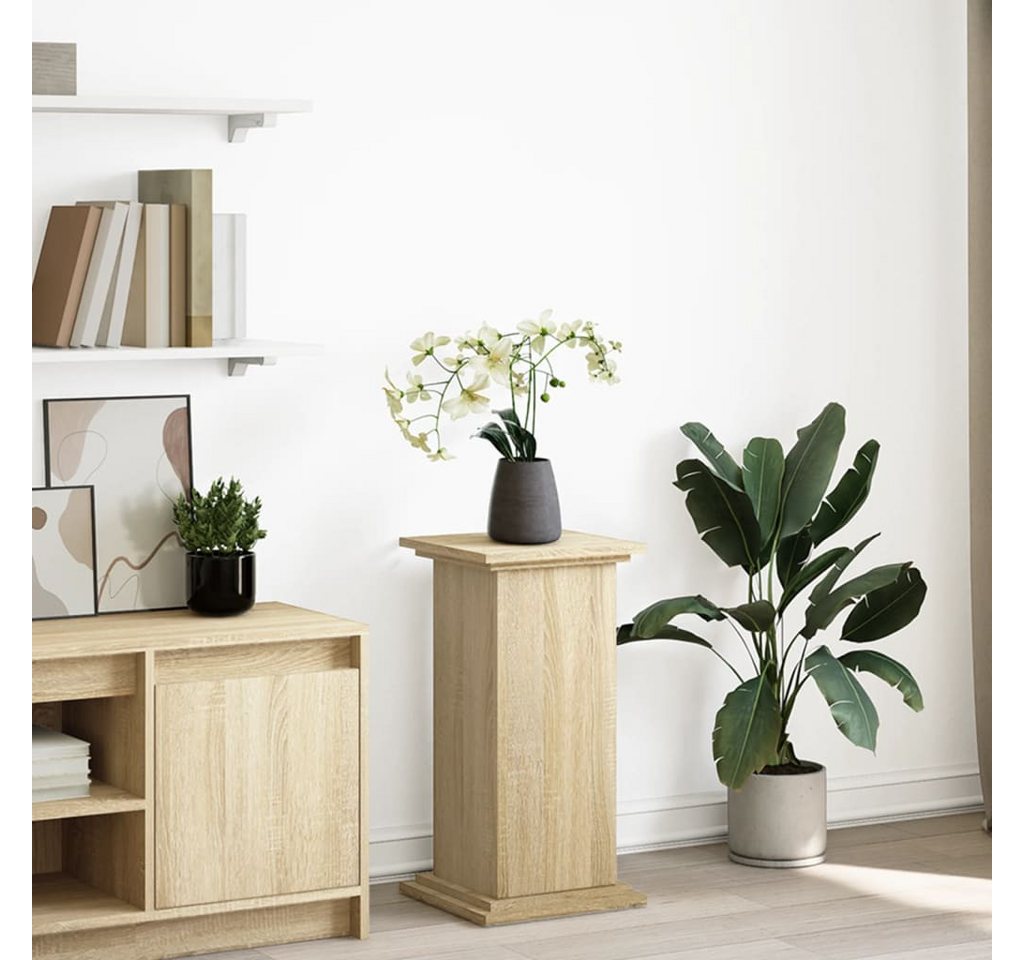 vidaXL Blumenständer Postament mit Stauraum Sonoma-Eiche 31x30x60 cm Holzwerkstoff (1 St) – Bild 2 von 5