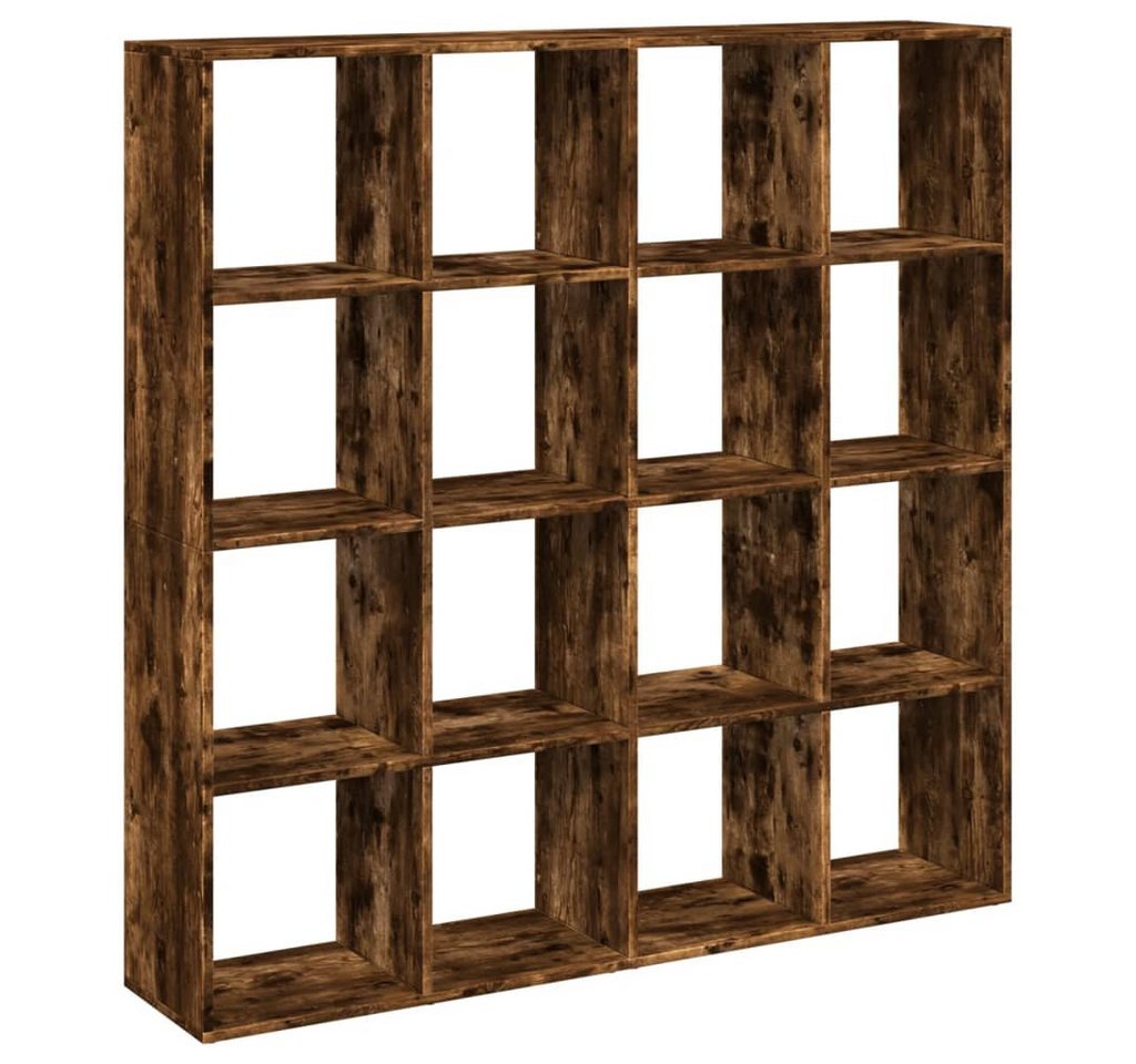 vidaXL Bücherregal Bücherregal Räuchereiche 137,5x29x137,5 cm Holzwerkstoff, 1-tlg. – Bild 5 von 5