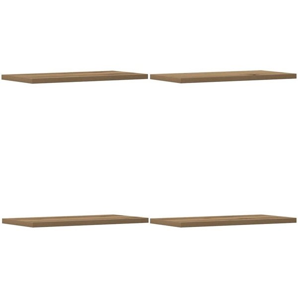 vidaXL Bücherregal Wandregale 4 Stk. Artisan-Eiche 40x20x1,5 cm Holzwerkstoff, 4-tlg.