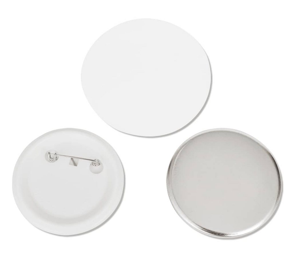 vidaXL Button Set 500 Stk. Button-Teile 58 mm, Buttonrohlinge Rohlinge für Buttonmaschine Buttonteile 58mm 500 Sets – Bild 3 von 4