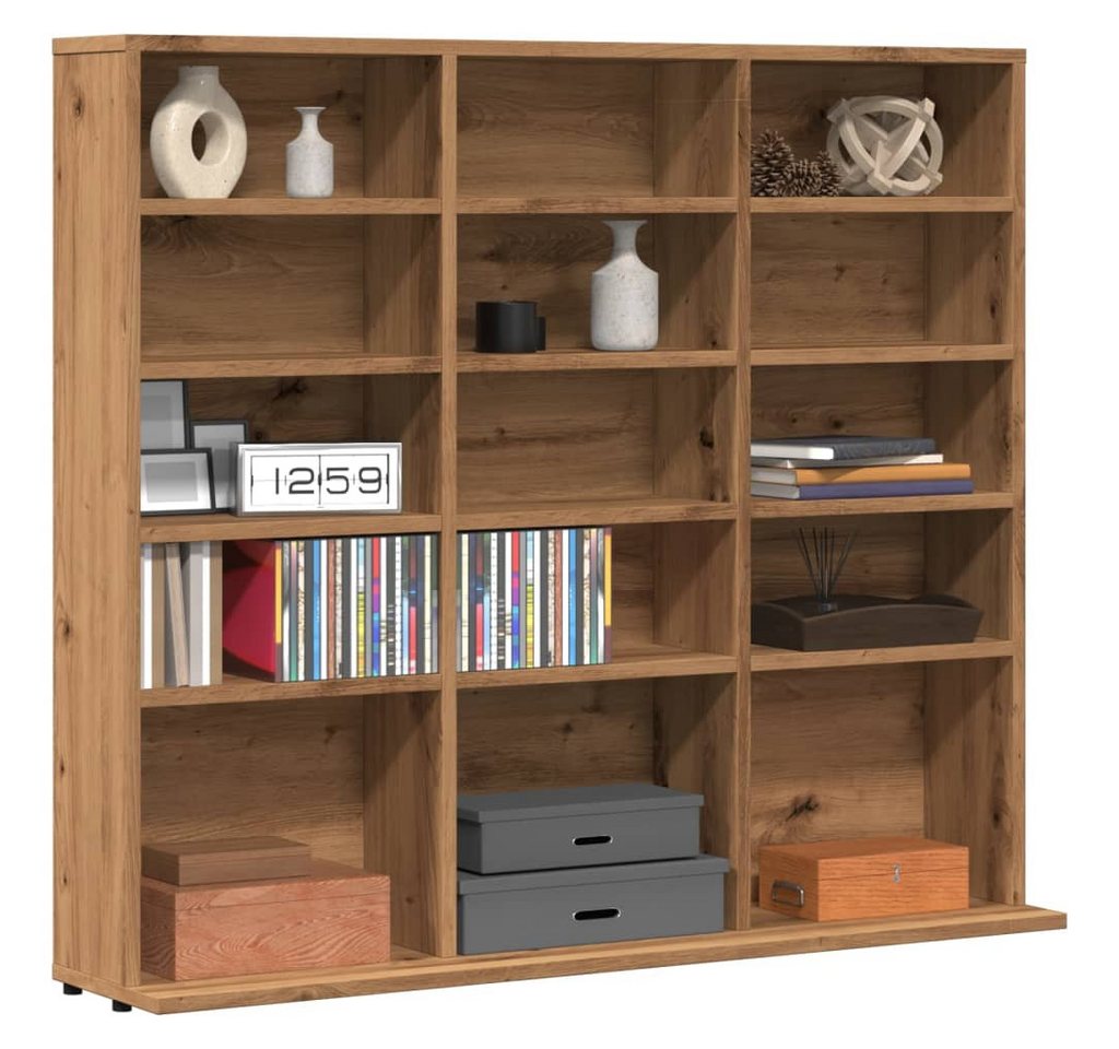 vidaXL CD-Regal CD-Regal Artisan-Eiche 100x23x89,5 cm Holzwerkstoff, 1-tlg. – Bild 2 von 5