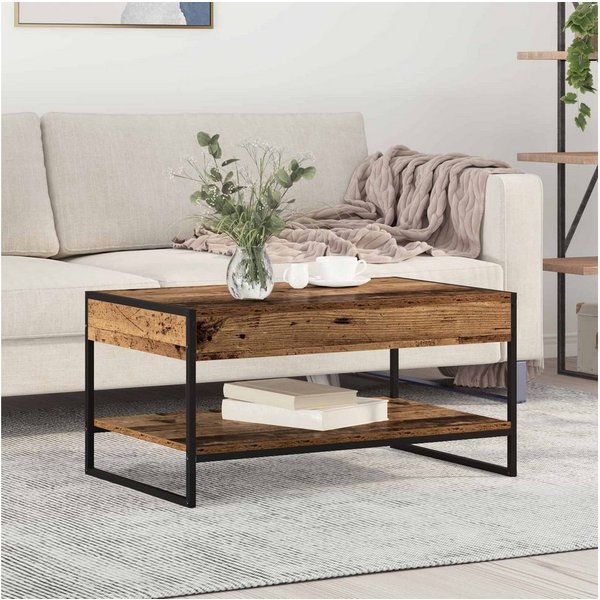 vidaXL Couchtisch, Couchtisch Altholz 80 x 50 x 40 cm Holzwerkstoff