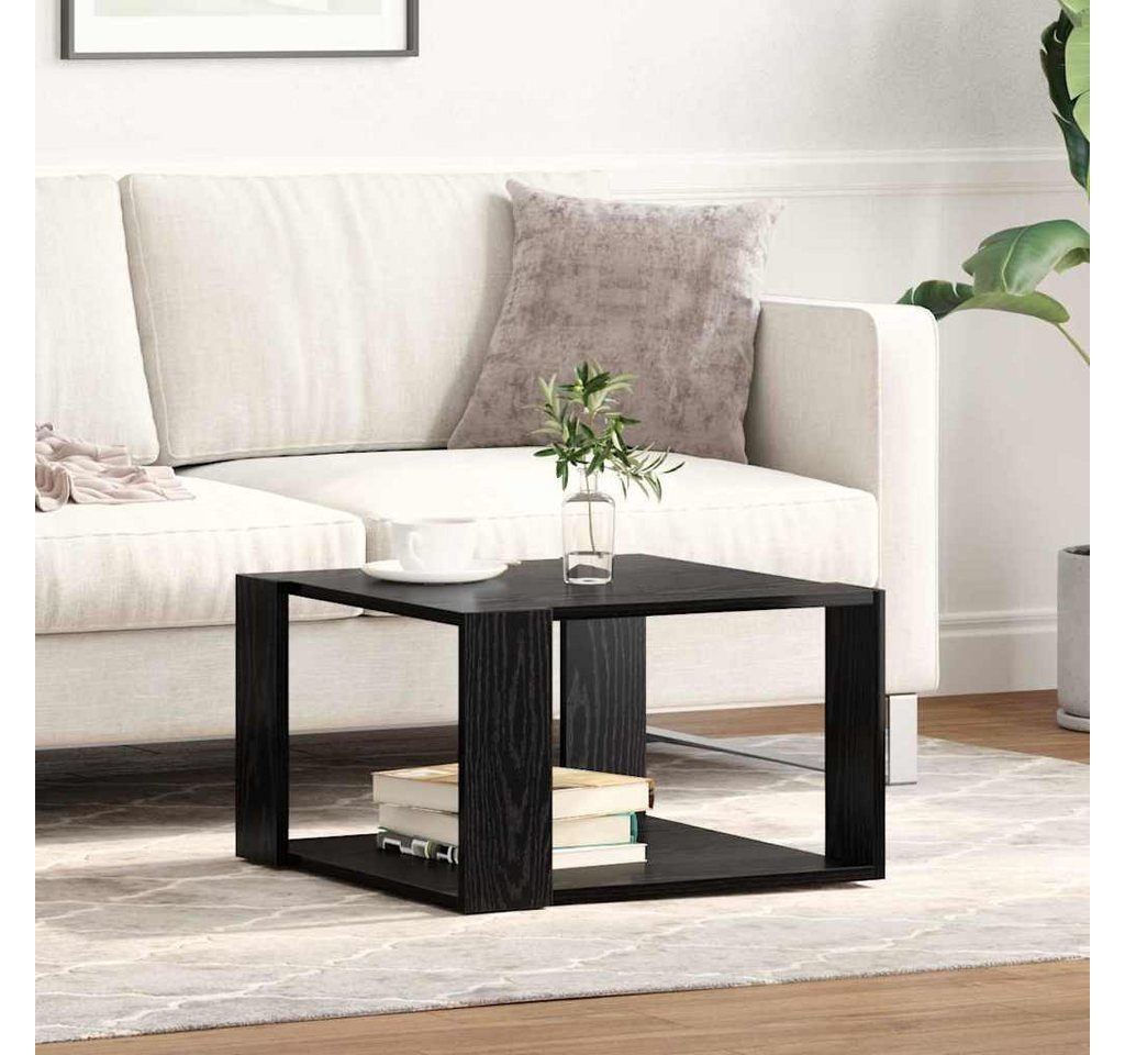 vidaXL Couchtisch Couchtisch Schwarz Eichen-Optik 51,5 x 51,5 x 30 cm (1-St) – Bild 4 von 5
