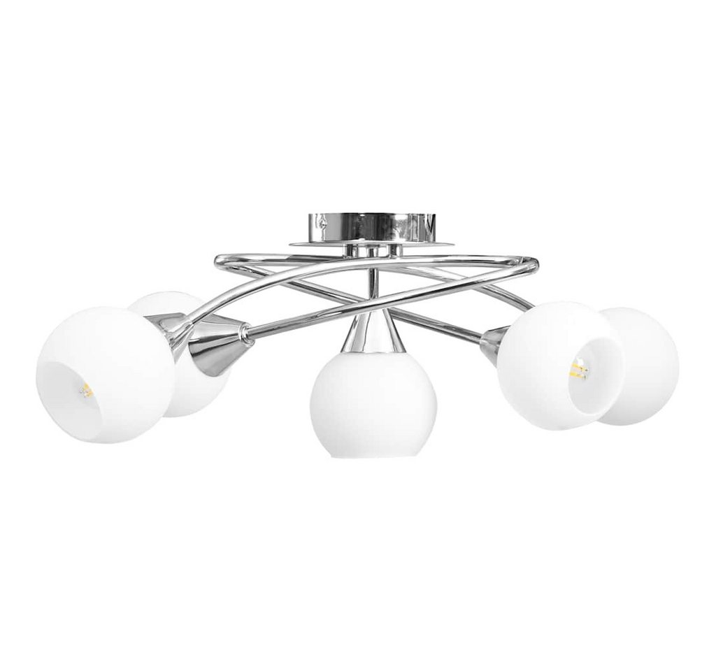 vidaXL Deckenleuchten Deckenleuchte mit Keramik-Lampenschirmen für 5 E14 Glühlampen – Bild 2 von 5